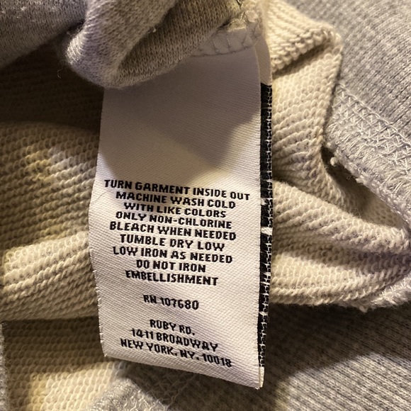 Ruby Rd. Petite Rhinestone Embellished Sweatshirt - Picture 4 of 4